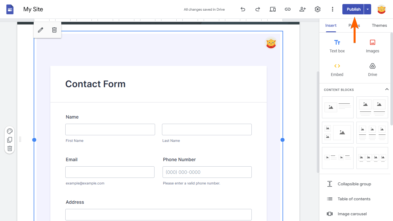 How to Embed Your Form Into Google Sites Image-2