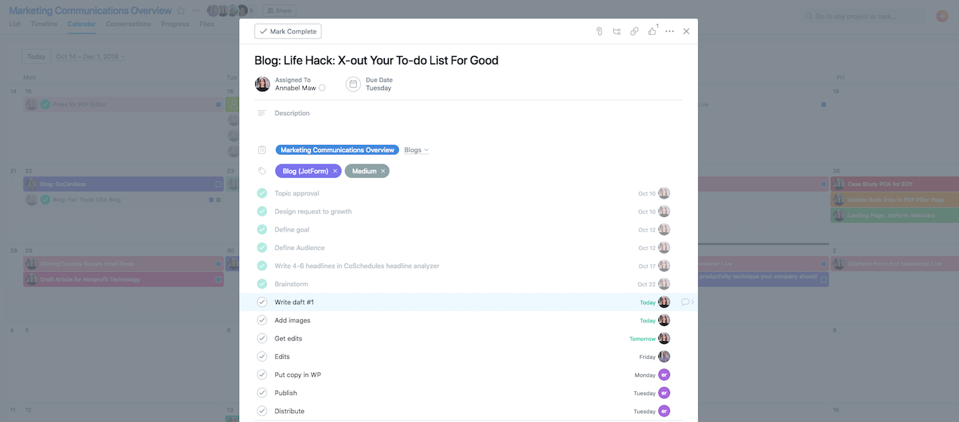 Jotform - Asana Board