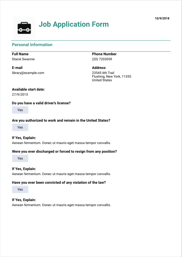 Basic Employment Resume Template