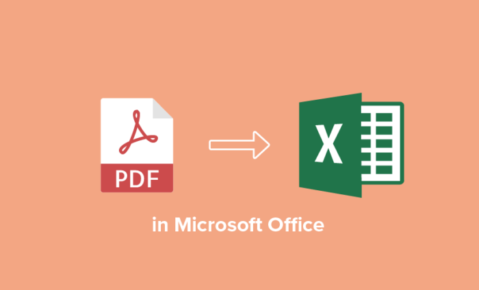 كيفية تحويل PDF إلى Excel في Microsoft Office