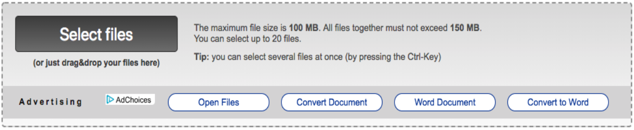 Select Files - Online2PDF
