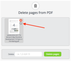 Magnify pages before deletion, PDFCandy