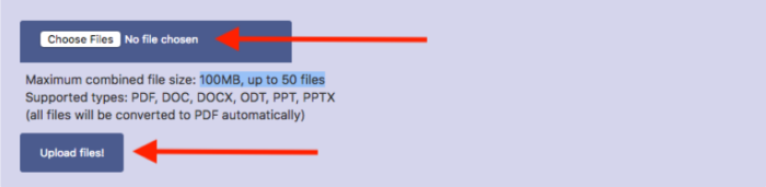 Choose the file, PDFResizer