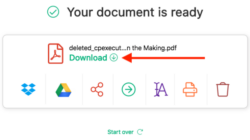 Download the modified file, Sejda
