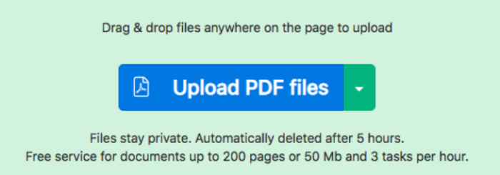 Upload file, Sejda