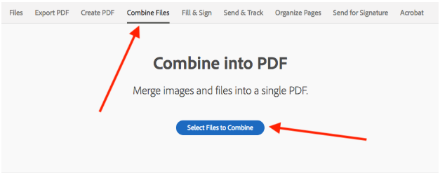 Combinar archivos, Adobe