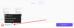 Añadir más archivos, SmallPDF