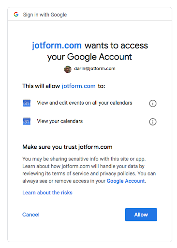 google account authentication