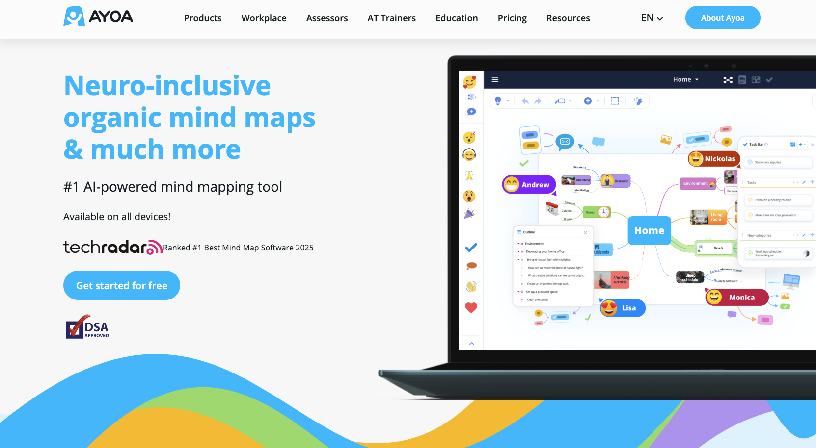 Ayoa Landing Page
