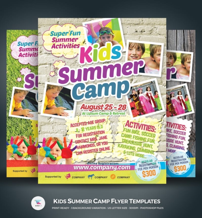 Kids Summer Camp Flyer Corporate Identity Template