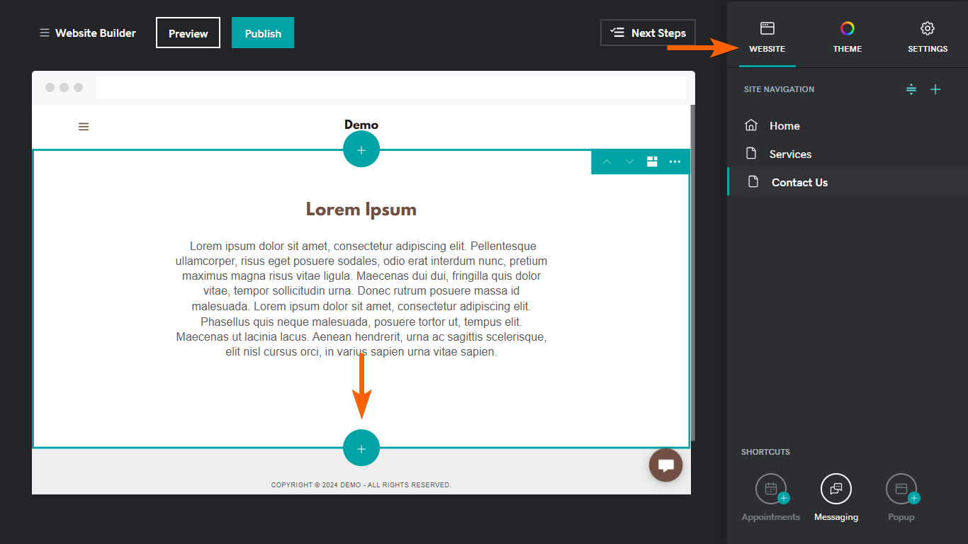 Steps to embed a form in GoDaddy