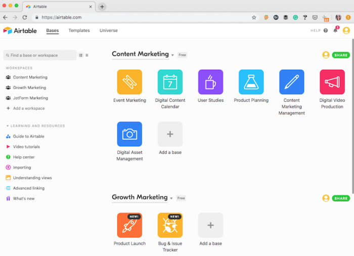 Airtable account