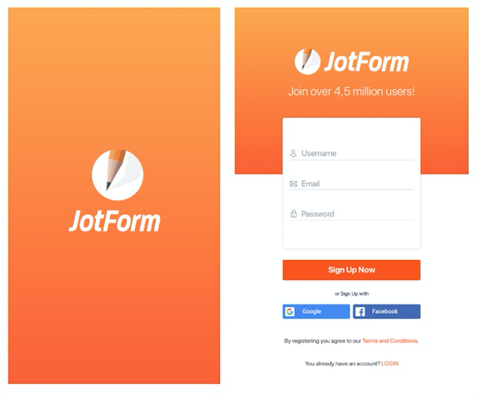 Jotform mobile forms