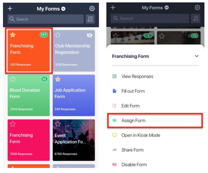 assign form