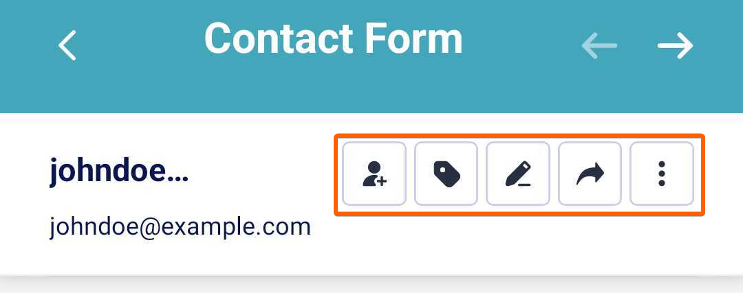 Opciones de visualización de envíos en la app Jotform Mobile Forms