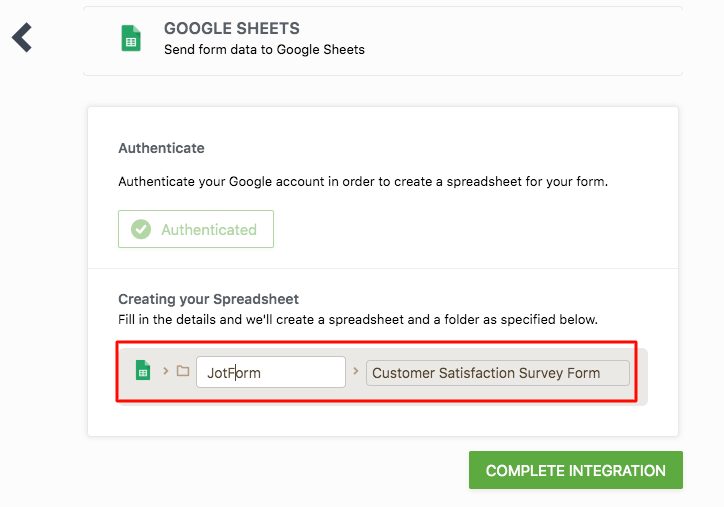 Google sheets folder rename