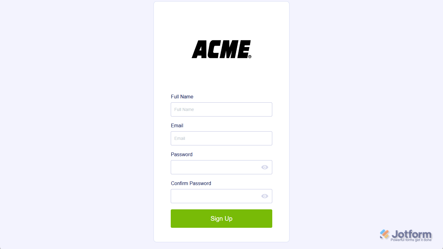 Sign Up option for Invited Users in Jotform Workspace Enterprise