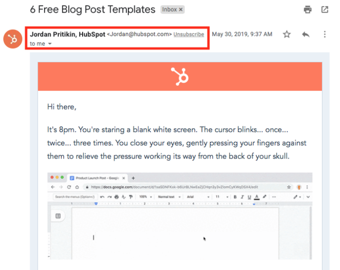 email from line