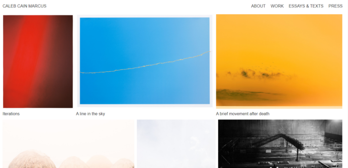 Caleb Cain Marcus's photography website