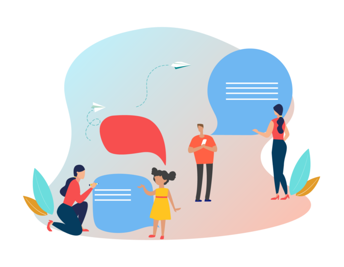 communication between teachers and students, teachers and parents