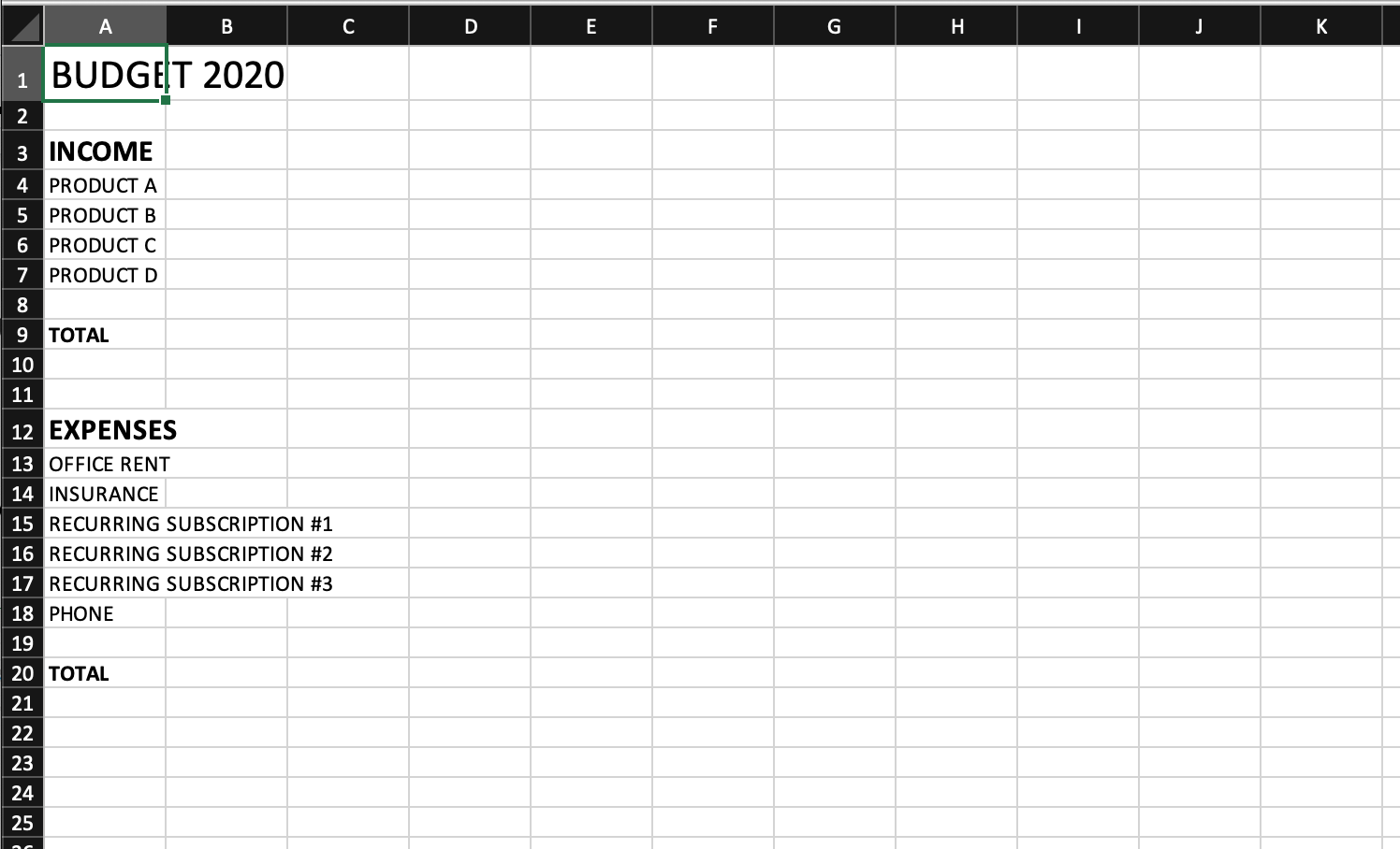 increasing a cell's size by dragging the corner of it