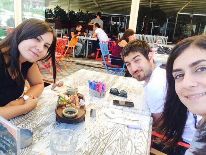 lunch with teammates