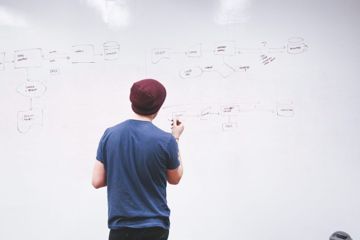 a man working on the board