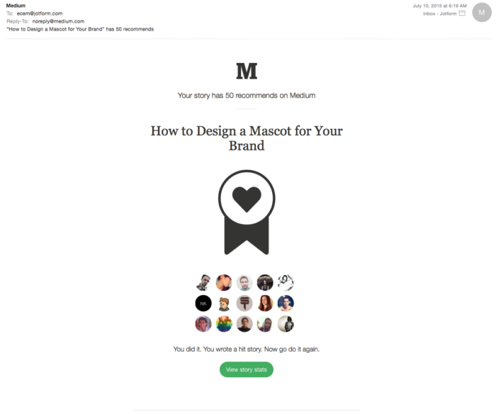 medium congratz message
