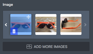 Changing the order of the images