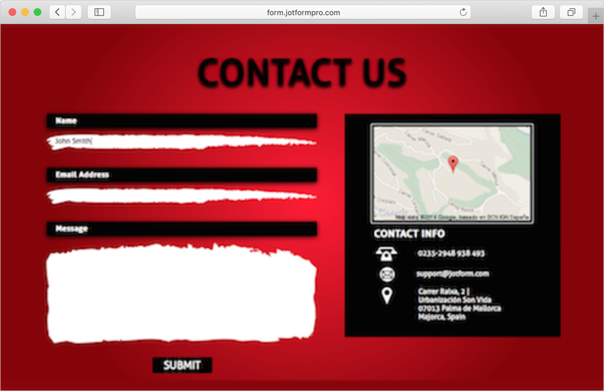 contact page