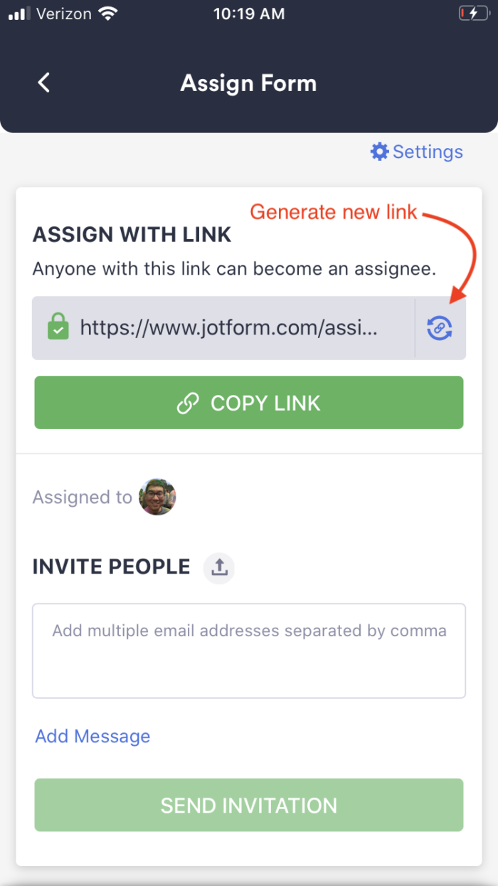 Assign forms in Jotform to improve collaboration Image-14