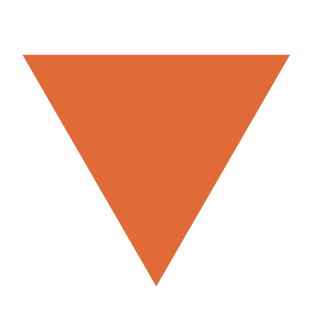 An upside-down traingle