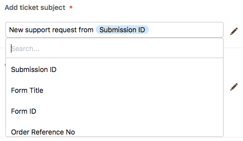 adding ticket subject on Zendesk