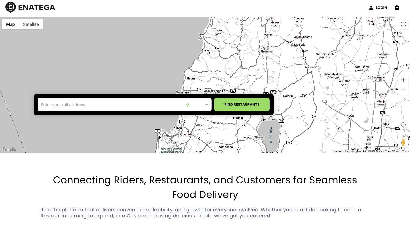 Enatega Landing Page