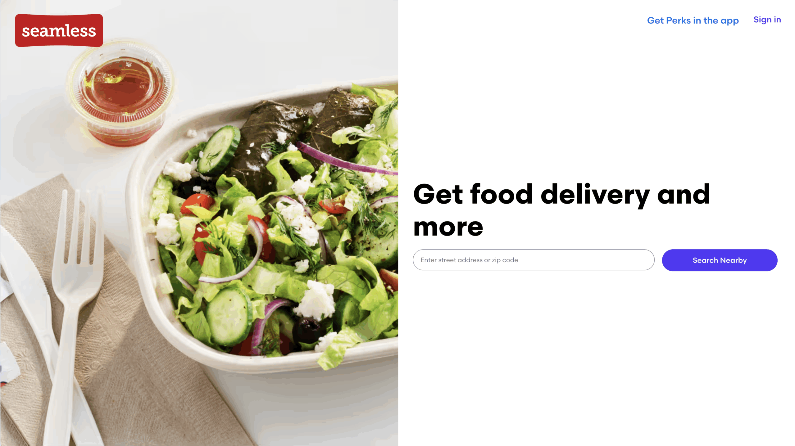 Seamless Landing Page