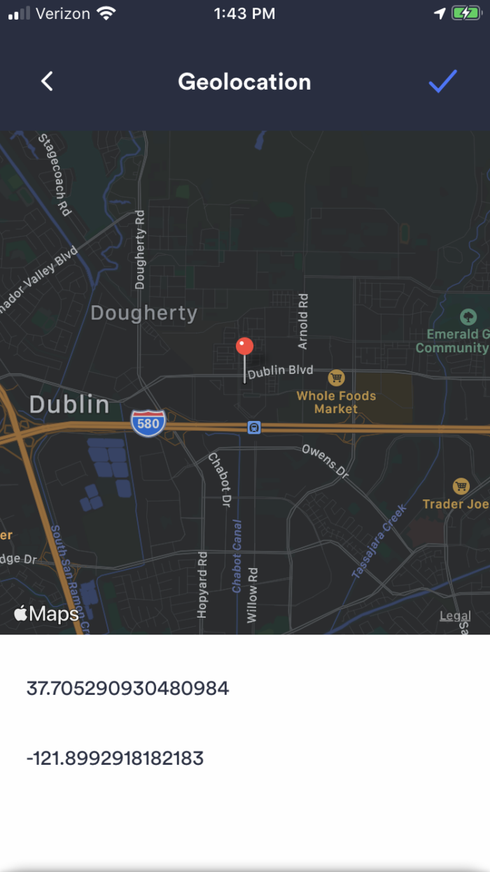 Geolocation Widget