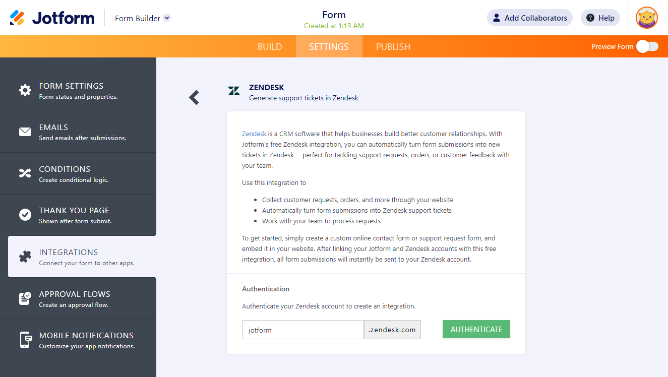 jotform-integrations-zendesk-authenticate