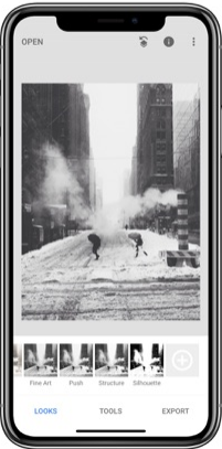 User Interface of Snapseed