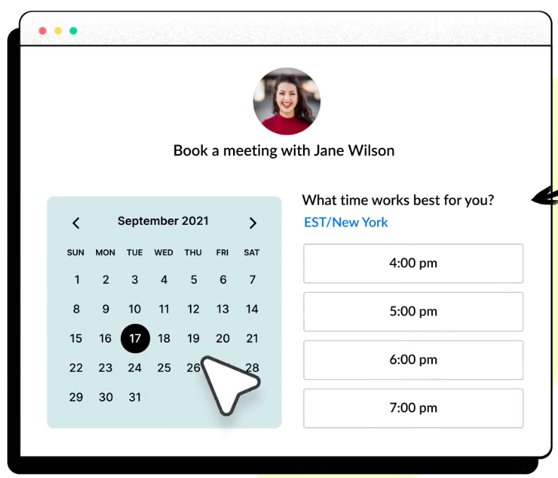 An booking form in Sprintful's scheduling interface