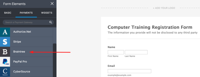 Announcing Jotform's Integration with Braintree for Payment Forms Image-1