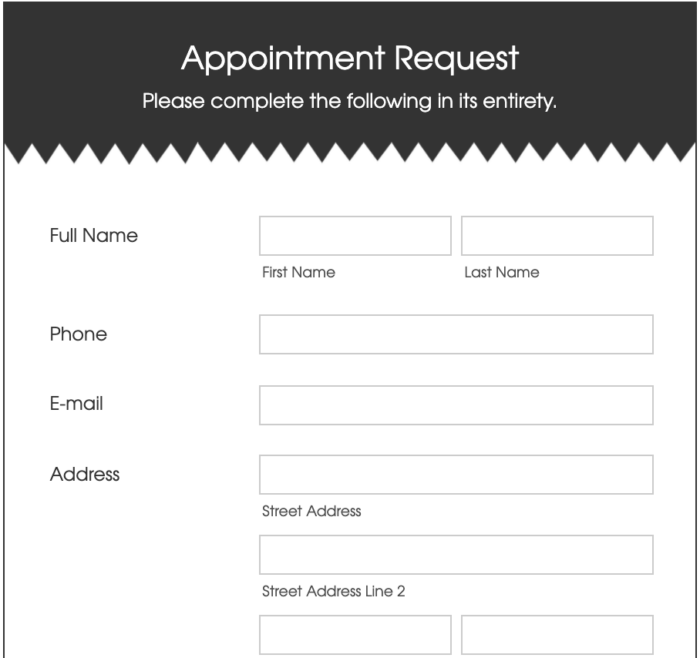 appointment request