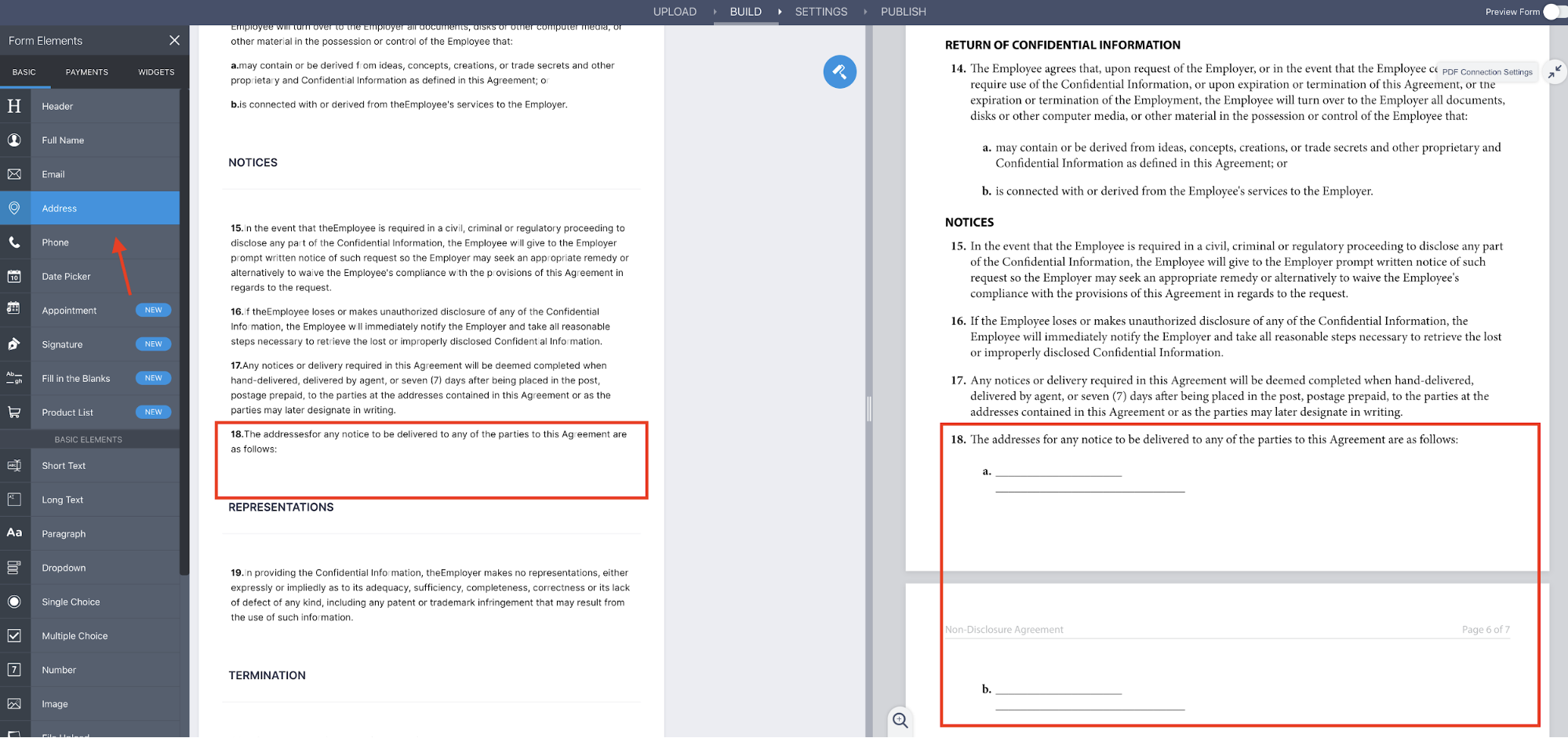 How to use Jotform Smart PDF Forms for NDA collection Image-2