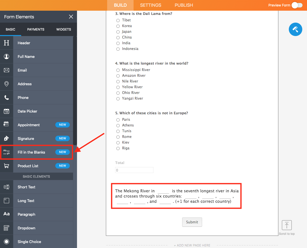 Collect the data you need with the new Fill in the Blank form field Image-1