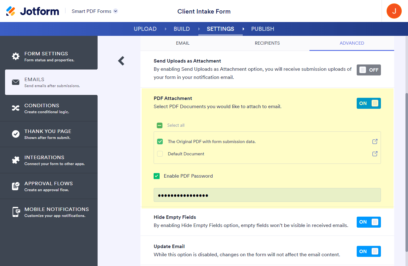jotform-original-pdf-attachment-email-settings