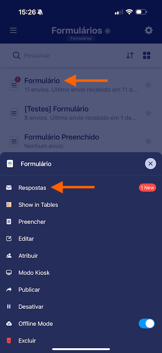 App Jotform Formulários Móveis 4
