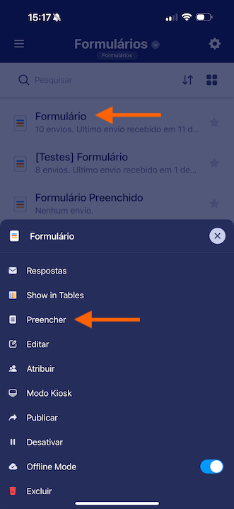 App Jotform Formulários Móveis 1