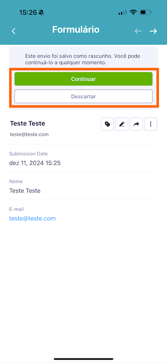 App Jotform Formulários Móveis 6