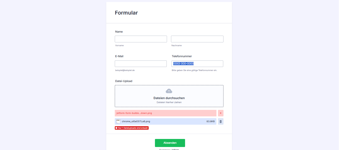 Wie erstelle ich ein Formular, um Dateien hochzuladen? Image-5