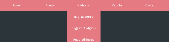 A Simple Drop Down Menu With CSS