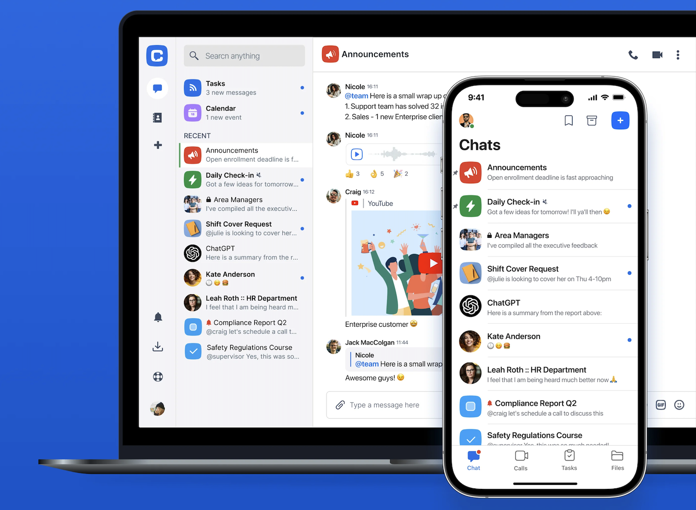 User Interface of Chanty